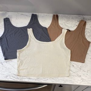 3 SHEIN Cropped Tanks